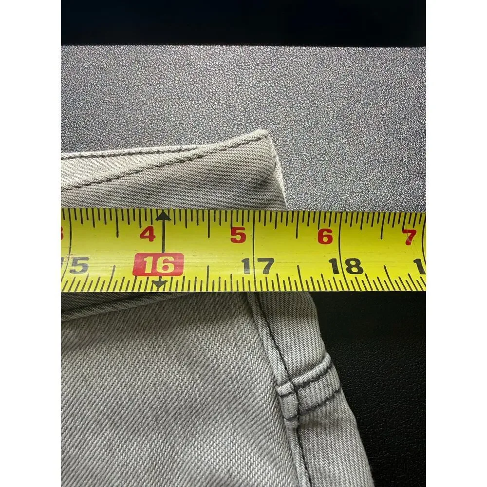 Ganni Future Denim Pleated Mini Skirt Gray Wash EU Size 40 / US Size 8